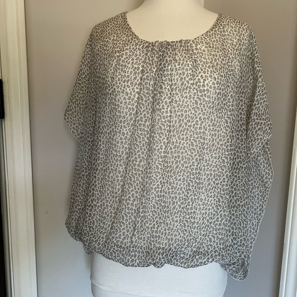 Elena Baldi Animal print silk blouse M